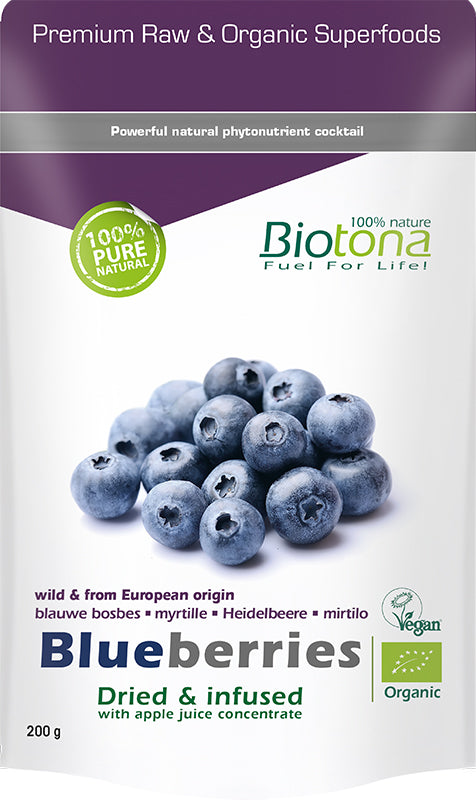 Biotona Blueberries Mirtilos Enteros bio bolsa 200 gr