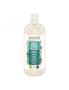 Sante Champu Super Fuerte Bambu , Aloe Vera, Arginina  bio y vegano 500 ml