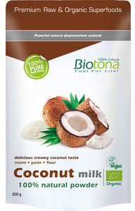 Biotona Coconut Milk Natural Powder Bio 200 grs