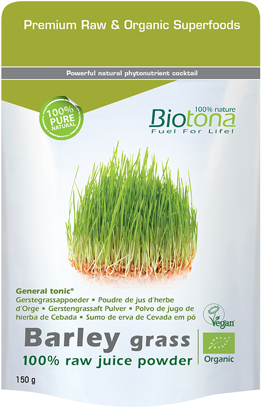 Biotona Hierba de Cebada Polvo 150 grs Barley Grass raw