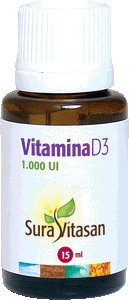 Sura Vitasan Vitamina D3 15 ml 1000 UI