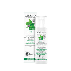 Logona Fluido Hidratante Matificante Menta & Acido Salicilico 30 ml