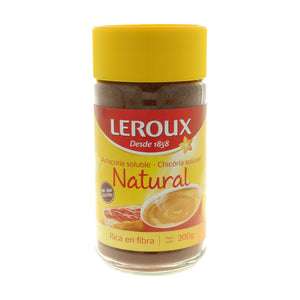 Achicoria natura de la marca Lerouxl sustituto del café sin cafeina sin glutén en Biocosmesalud