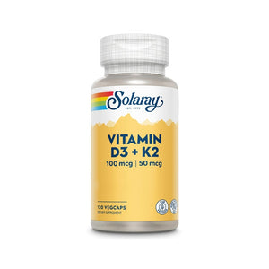 Solaray Vitamina D3 & K2 MK7 120 capsulas veganas