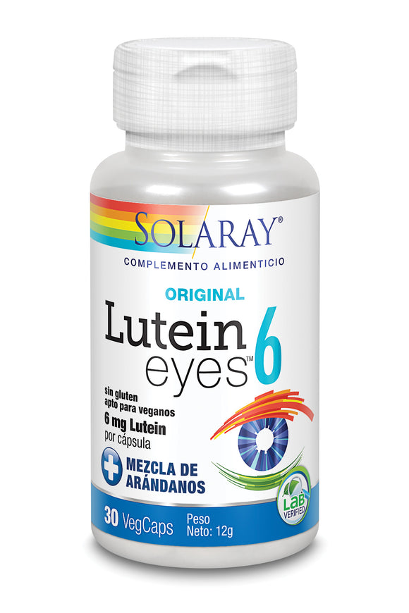 Solaray Lutein Eyes 6 mg 30 capsulas veganas