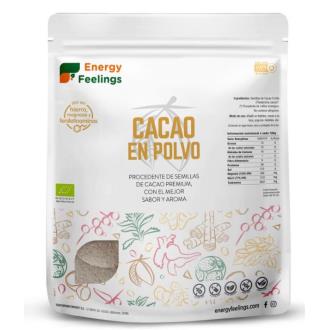 Energy Fellings Cacao Polvo 1 kg Eco Vegano