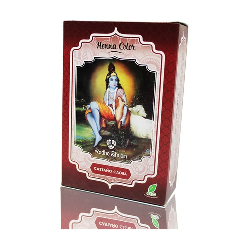 Radhe Shyam  Henna  en polvo  Castaño Caoba 100 gr