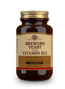 Solgar Levadura Cerveza con vitamina B12 250 comprimidos