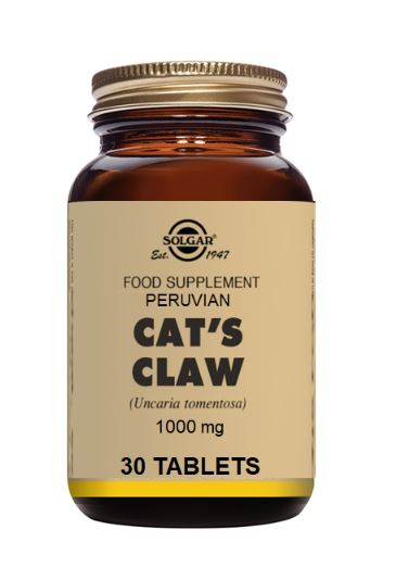 Solgar Uña de Gato 1000 mg 30 comprimidos